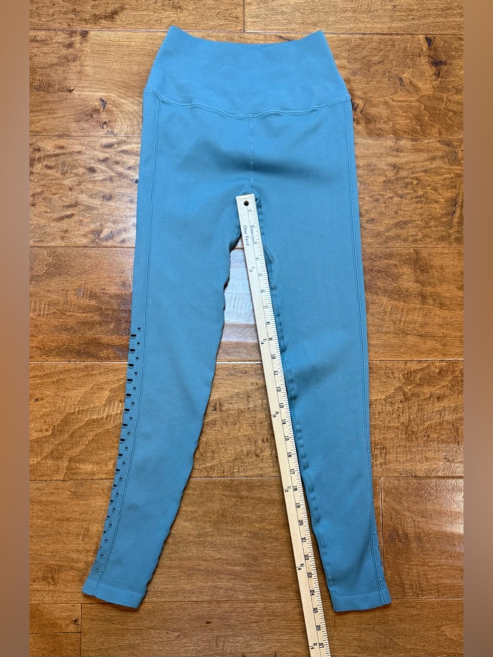 Spiritual Gangster Cutout Leggings Teal Green High Rise XS/S Yoga - Picture 4 of 7